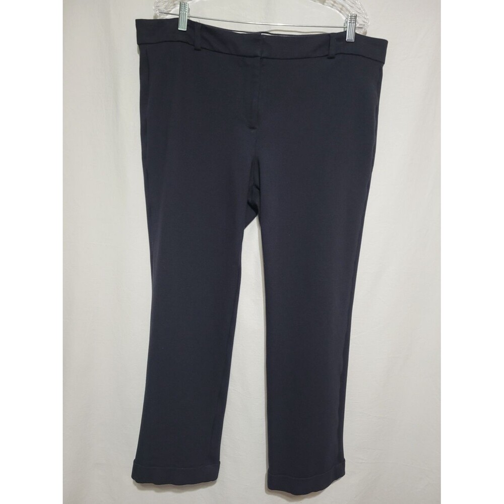 Lands' End Women's 18 Straight Leg Pants in Black Business Casual